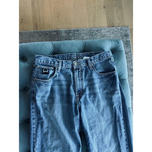 CINCH BLACK LABEL 2.0 MEDIUM WASH LOOSE FIT jeans sz 34x30 - Picture 4 of 10